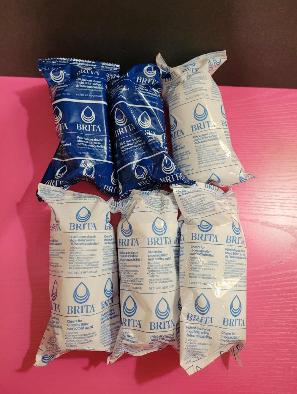 Brita Water Filter Replacement Inserts Bundle Of 6 (1666)